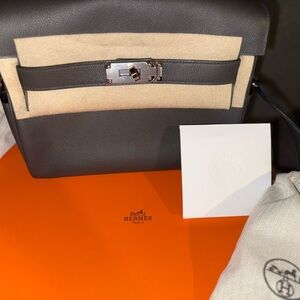Hermes Gray Messenger Bag